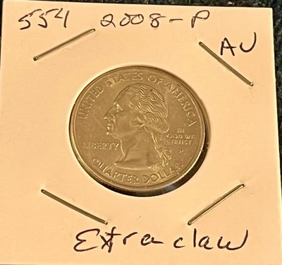 2008-P AU Alaska Quarter EXTRA CLAW - Image 1 of 3