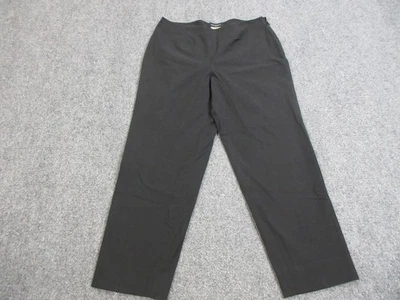 Piazza Sempione Pants Womens 48 Black Audrey Stretch Side Zip Dress Italy - Image 1 of 4