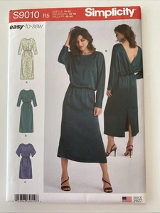 Abito Misses Simplicity S9010 con varianti schiena e maniche modello non tagliato - Foto 1 di 5