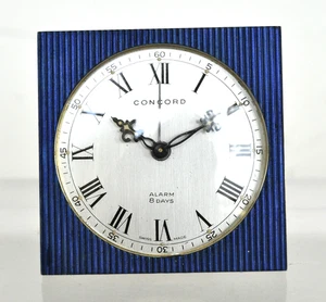 Concord 8 Tage Kobaltblau Tisch- oder Reiseuhr, läuft - Bild 1 von 7