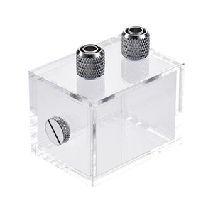 Acrylic Water Cooling Tank Kit 80x60x60mm with Quick Fitting and End Cap - Afbeelding 1 van 6