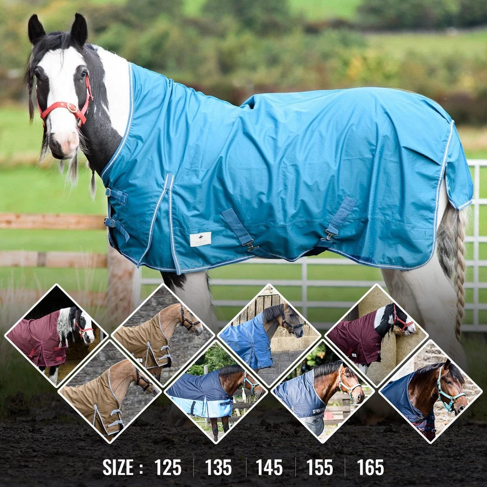 EQUITACK YOUR PASSION IS OUR MISSION Regendecke Winterdecke Turnout Wasserdicht 600D Fleece Highneck Farbe Dark Plum