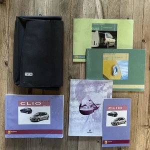 05-12 RENAULT CLIO OWNERS HANDBOOK MANUAL & WALLET Print 2005 REF19136 - Picture 1 of 24