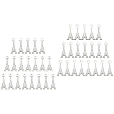  2 Pack Eiffelturm Modell Charms Halskettenzauber Schmuckanhänger - Bild 1 von 4