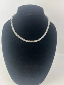 42 g italienische 925 Sterlingsilber Seil Kette Halskette 18 Zoll lang - dick Vintage - Bild 1 von 11