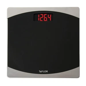 Glass Digital Bath Scale (Black/Silver) - Picture 1 of 5