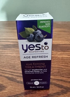 Tratamiento reafirmante de ojos Yes To Blueberries Age Refresh. 5 OZ Nuevo Raro Foto 1 de 2