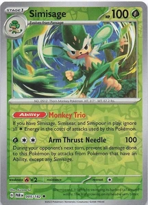 Simisage- Reverse Holo- SV04: Paradox Rift 005/182- NM - Picture 1 of 2