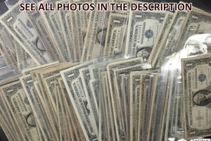 NobleSpirit US $1 Silver Certificate Lot Series 1957B Star Note Fr. 1621 $109FV - Picture 1 of 12