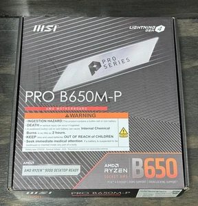 NUEVA Placa Madre MSI PRO B650M-P AMD AM5 ProSeries Micro ATX - Imagen 1 de 5