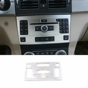 Console Volume Button Control Frame For Mercedes-Benz GLK 2009-2012 ABS Silver - Picture 1 of 7