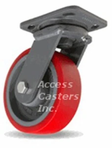 Rueda de placa giratoria Hamilton S-WH-6TRB 6"" x 2"", rueda de hierro fundido ultraligente sobre rueda de hierro fundido - Imagen 1 de 2