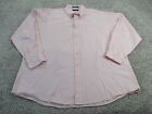 Mark Fore Strike Mens Button Down Shirt Pink Long Sleeve Cotton Extra Large Euc
