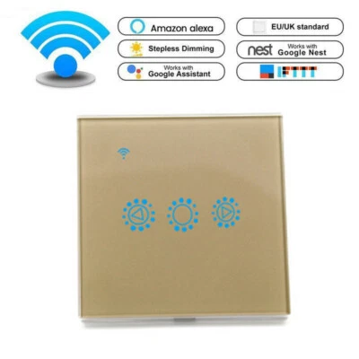 2.4G WiFi Smart Light Dimmer Wall Switch Touch Remote Control Lamp Work w/ Alexa - Image 1 of 4