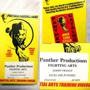 FIGHTING ARTS SAMMY FRANCO KICKS AND PUNCHES PANTHER PRODUCTIONS MARTIAL ART VHS - Picture 1 of 9