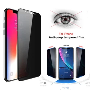 Anti-Spy For iPhone 15 14 13 12 11 Pro Max Film Privacy Screen Protector - Photo 1 sur 18