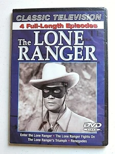 The LONE RANGER Classic Television DVD 4 Full Episodes 2006 in B&W Tonto NEW - Picture 1 of 2