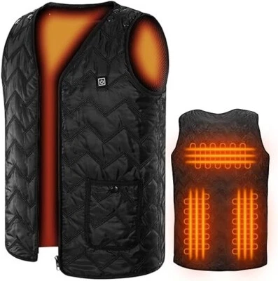 Chaleco calefactable para hombres y mujeres, carga USB, calefacción, Ves, tamaño Foto 1 de 4