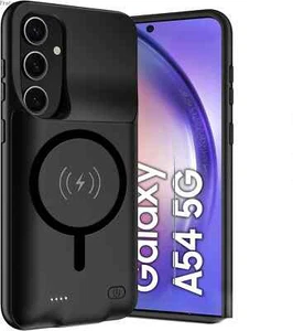 Battery Charger Case For Samsung Galaxy A54 Magnetic Wireless Charging Cover - Picture 1 of 7
