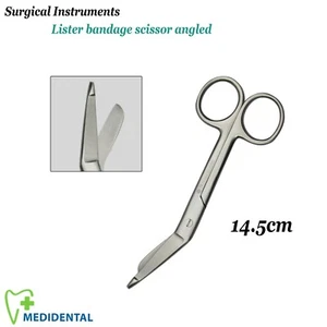 Tijeras para Quirúrgica Lister Bandage 14.5cm First Aid Bandage Dressing Scissor - Picture 1 of 4