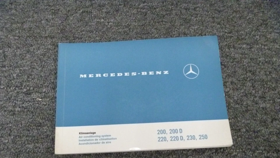 Mercedes Benz 200 200D 220 220D 230 250 1970 manual del operador del propietario guía del usuario Foto 1 de 1