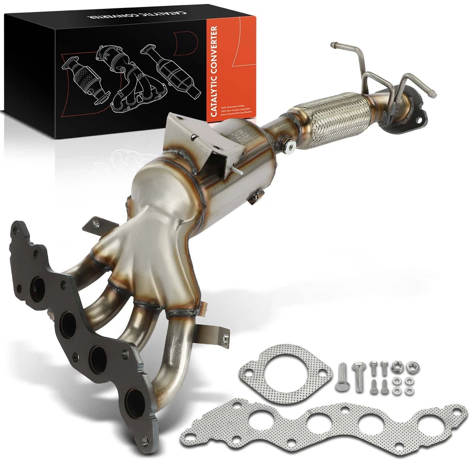 Front LH Catalytic Converter w/ Exhaust Manifold for Mazda 3 04-09 3 Sport 2009 - Image 1 of 4