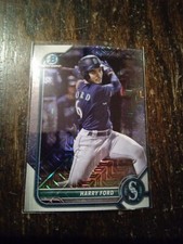 Harry Ford 2022 Bowman Chrome Mojo Refractor Rookie #BCP-189 Mariners