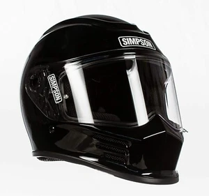 Casco de motocicleta Simpson Racing Products Speed Bandit negro brillante - XL - Imagen 1 de 5