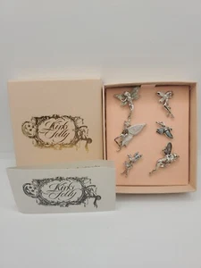Kirks Folly Set Of 6 Silver Tone & Enamel & Jeweled Fairy Lepel Pins ~Vintage  - Picture 1 of 12