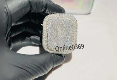 3 克拉 Tester Pass 莫桑石男式大号订婚戒指镀白金银色 — 第 1/4 张图片