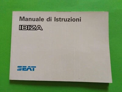 SEAT IBIZA  LIBRETTO USO  MANUTENZIONE ORIGINALE    ANNO  06/1991  (297) - Immagine 1 di 4