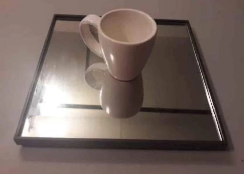 Large Square Glass Mirrored Spinning Lazy Susan For A Kitchen Table Christmas or - Image 1 of 1