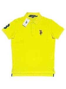 US Polo Assn Mens Player 3 Pique Polo Shirt In Size-M (Multicoloured Logo) - Picture 1 of 7