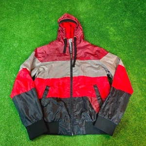 Zoo York Jacket Mens Medium full zip striped multicolor skateboarding skate sk8 - Picture 1 of 11
