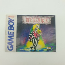 GAME BOY GAMEBOY NOTICE MANUAL INSTRUCTION BOOKLET BEETLEJUICE DMG-B4-USA