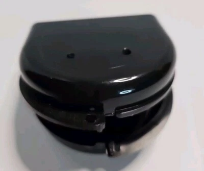 Empty Mouth Guard Denture Retainer Hardshell Case Black Plastic USA - Image 1 of 4