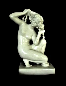 SCULTURA NUDA CERAMICA ART DECO ANNI '30 - FRANCIA - Foto 1 di 6