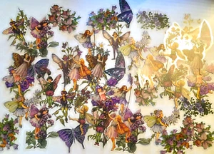 Purple Fairy Stickers, 22 pieces, Decorative Stickers, Scrapbooking, Label - Bild 1 von 8