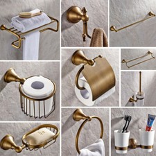 Set ferramenta bagno montaggio a parete in ottone antico retrò accessori bagno asciugamani barra