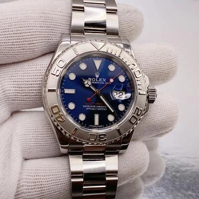 Reloj automático Rolex Yacht-Master 40 mm 116622 platino acero esfera azul  Foto 1 de 4