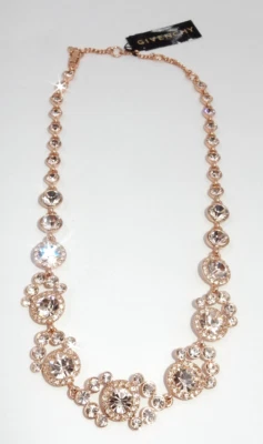 COLLAR DECLARACIÓN GIVECHY FIRMADO 17", ORO ROSA Y PEDRERÍA Foto 1 de 4