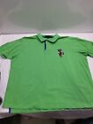 US Polo ASSN Men's Short Sleeve Polo Shirt Green Full Color Embroidered Size XXL