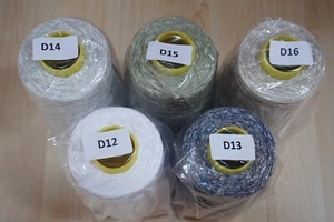 DK3 (40€/kg) 1250g ATENA BÄNDCHENGARN KONVOLUT FARBMIX (3,5) Effektgarn Zwirn - Bild 1 von 11