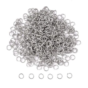 5000pcs/bag Tarnish Resistant Stainless Steel Open Jump Rings Jewelry Findings - Picture 1 of 3