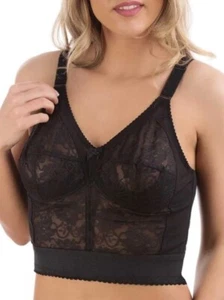 Naturana 8000 longline lace bra black - Picture 1 of 2