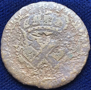 New France: 1721-22 9 Deniers Colonies Francoises Breton 506 - Picture 1 of 2