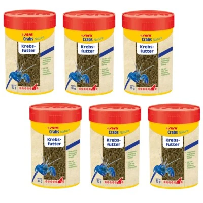 600 ml sera crabs nature - 6 Dosen zu je 100 ml = Futter für Krebse - 00556