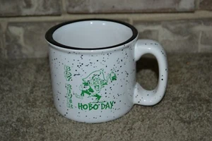 RARE Hobo Day Boy River Black Speckled 12 Oz. Ceramic Coffee Mug VGC!!! - Picture 1 of 7