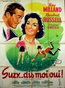 Rosalind Russell Ray Milland A WOMAN OF DISTINCTION 1950 FRENCH POSTER 47x63 - Picture 1 of 1