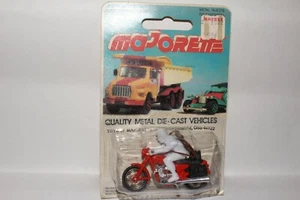 MAJORETTE FRANCE DIECAST MOTORCYCLE W/ RIDER W/ GUITAR ON BACK, NEW IN PACK - Picture 1 of 8